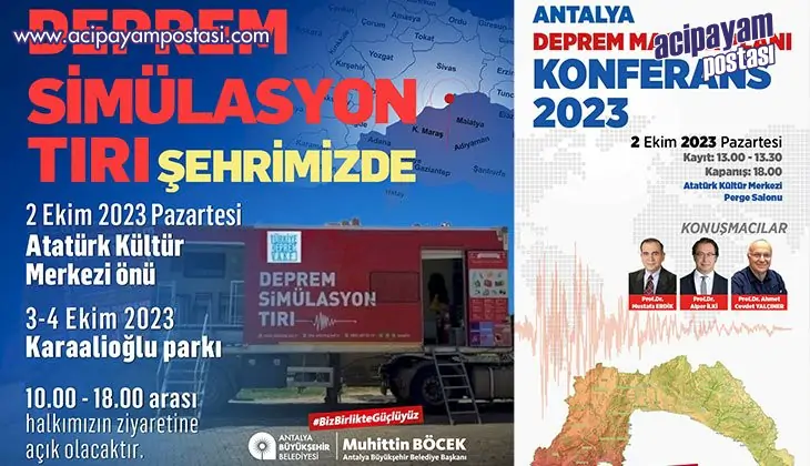 Antalya Büyükşehir Belediyesi’nden
                    deprem konferansı