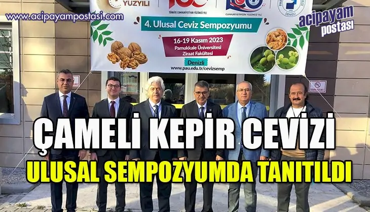 Başkan Arslan ‘Çameli Kepir’ cevizini,
                    4. Ulusal Ceviz Sempozyumunda tanıttı