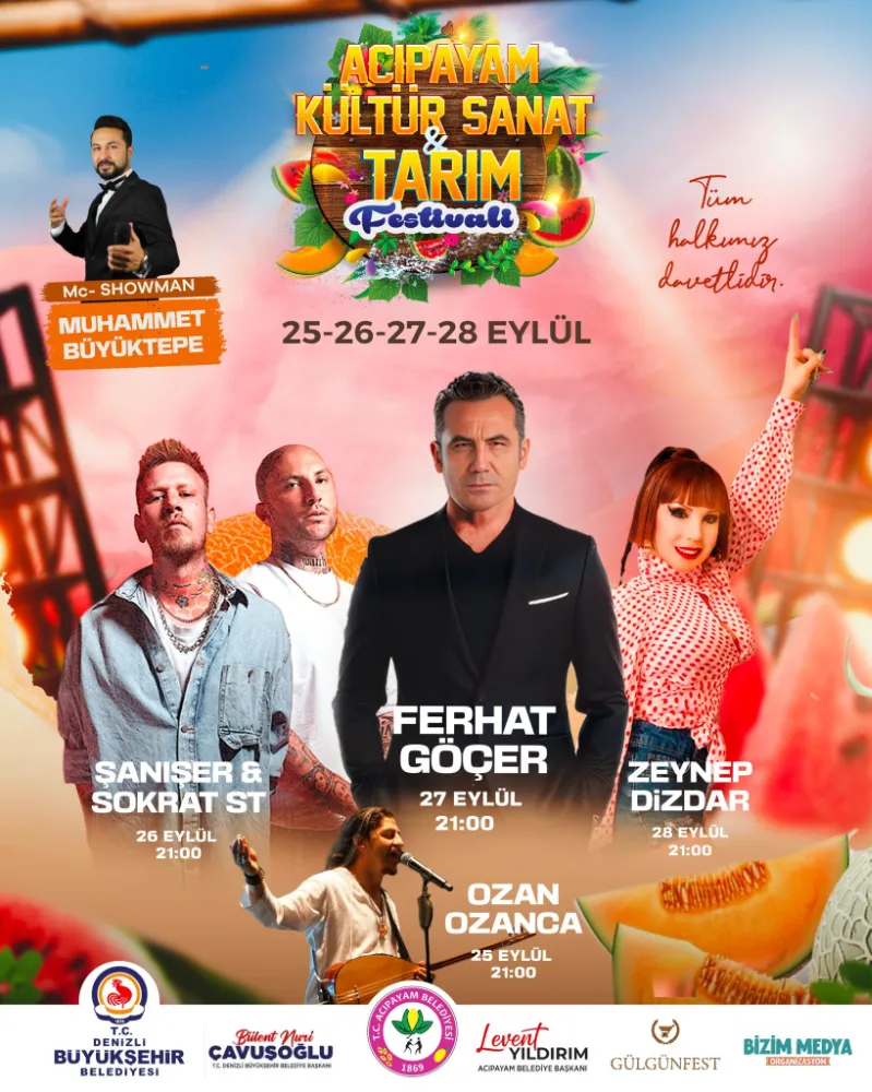 KÜLTÜR, SANAT VE TARIM FESTİVALİ BAŞLIYOR