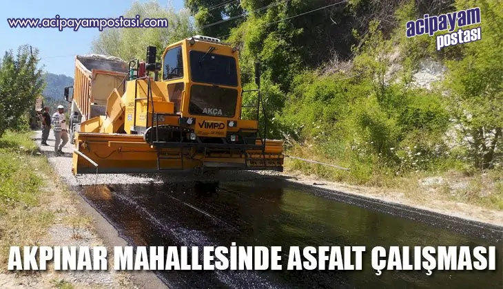 AKPINAR
                    MAHALLESİNDE ASFALT
                    ÇALIŞMASI