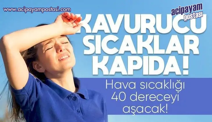 Artan hava
                    sıcaklıklarına karşı
                    dikkat!