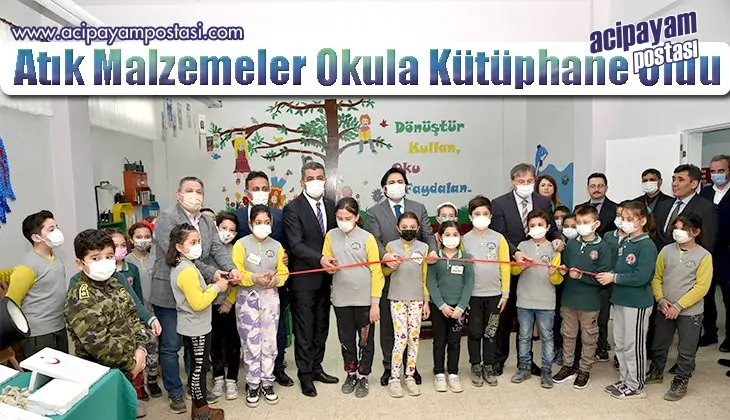 Atık
                    Malzemeler Okula Kütüphane Oldu