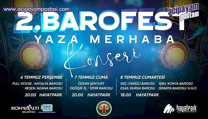 Barofest
                    ‘HayatPark’ta coşturacak