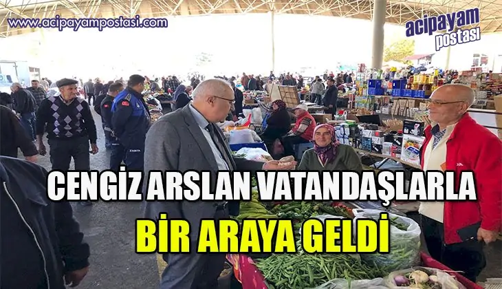 Başkan Arslan esnaf ve vatandaşlarla bir
                    araya geldi