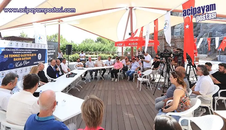 Başkan Örki, basın mensuplarıyla bir
                    araya geldi