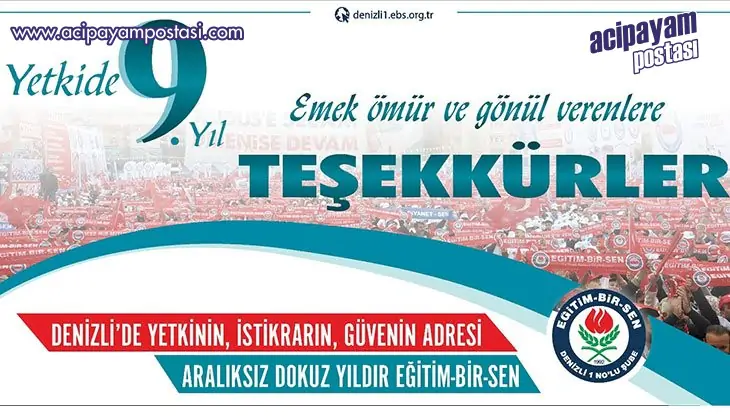 Denizli’de güvenin adresi 9 yıldır
                    Eğitim-Bir-Sen
