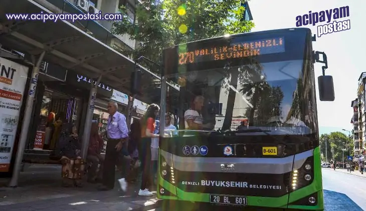 Denizli’de otobüsler KPSS’ye girecekler
                    için ücretsiz