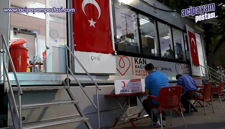 Kan bağışı
                    ekipleri meydanlarda