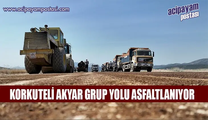 KORKUTELİ
                    AKYAR GRUP YOLU
                    ASFALTLANIYOR
