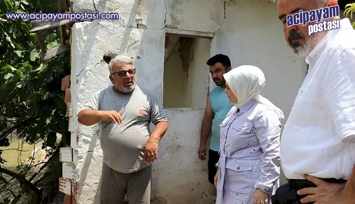 Milletvekili Ün, sel bölgesini ziyaret
                    etti