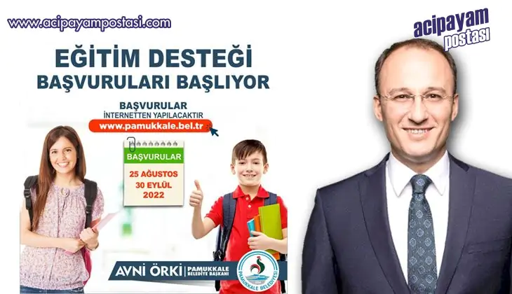 PAMUKKALE BELEDİYESİNİN EĞİTİM YARDIMI
                    BAŞVURULARI BAŞLADI