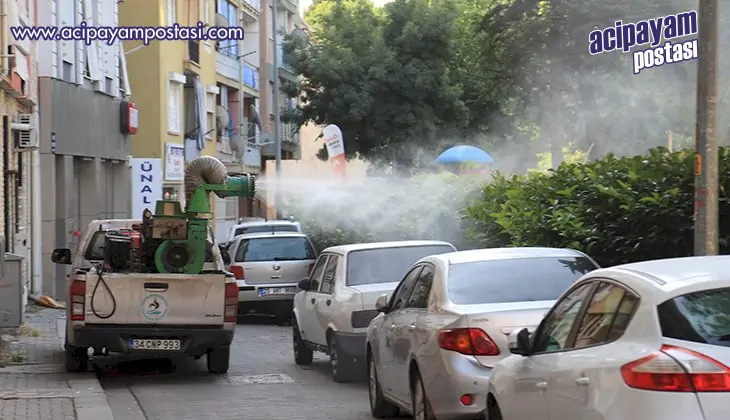 Pamukkale’nin
                    her yeri ilaçlanıyor
